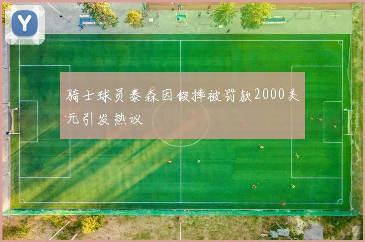 骑士球员泰森因假摔被罚款2000美元引发热议